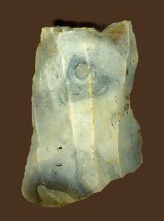 Mesolithic flint blade recovered from fieldwalking in Horsham, West Sussex