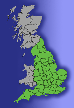 Map of England