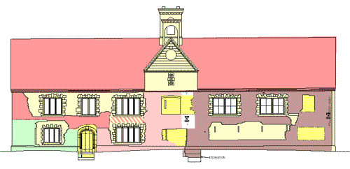 West Elevation of main range