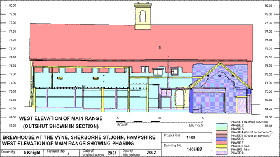 West Elevation of main range