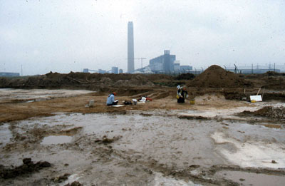 General view of the main excavation area at Kingsnorth