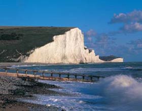 Chalk coastline