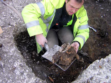 Excavation at Hawkes Hill, Surrey